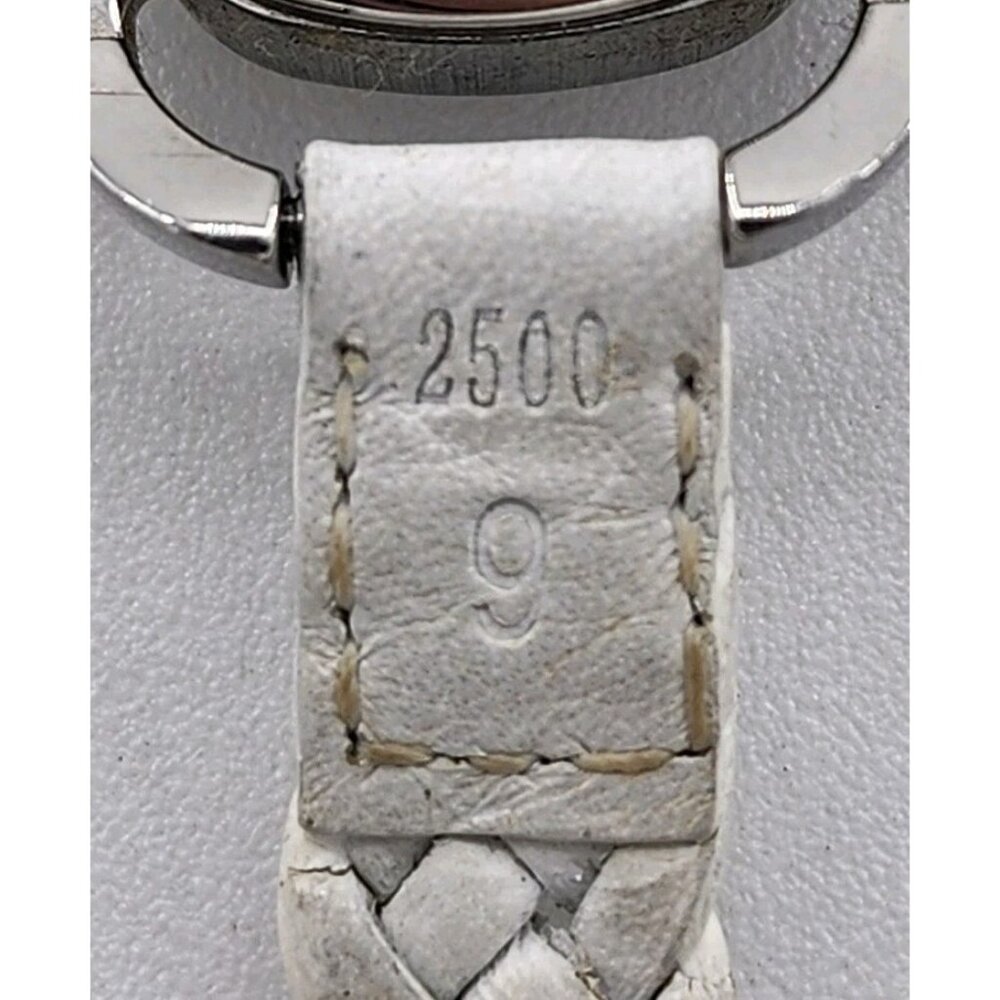 LACOSTE Stainless Steel Wristwatch White Braided‎ Genuine Leather Band Working - Picture 11 of 13